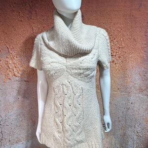 BCBG Cozy Cream Cable Knit Sweater
